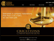 Tablet Screenshot of crichtonsco.com
